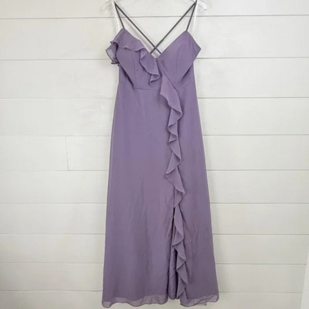 Chiffon long dress and wisteria formal dress